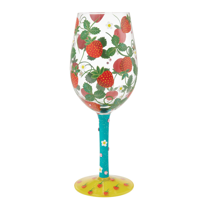 Strawberry Wine Glass by Lolita