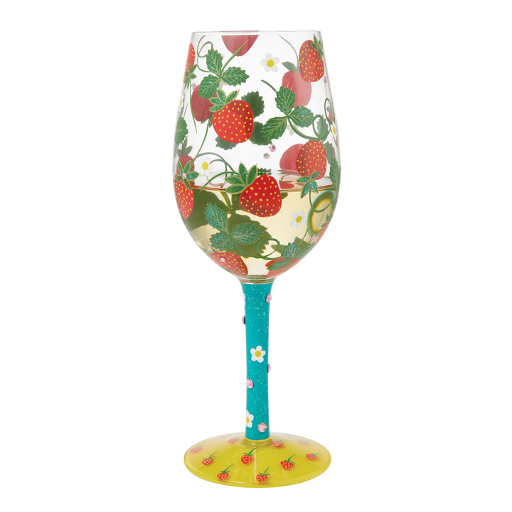 Strawberry Wine Glass by Lolita