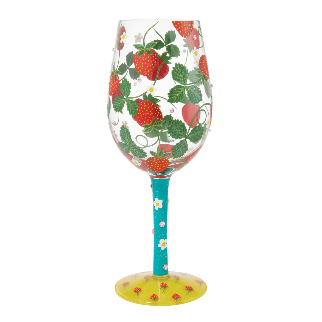 Strawberry Wine Glass by Lolita