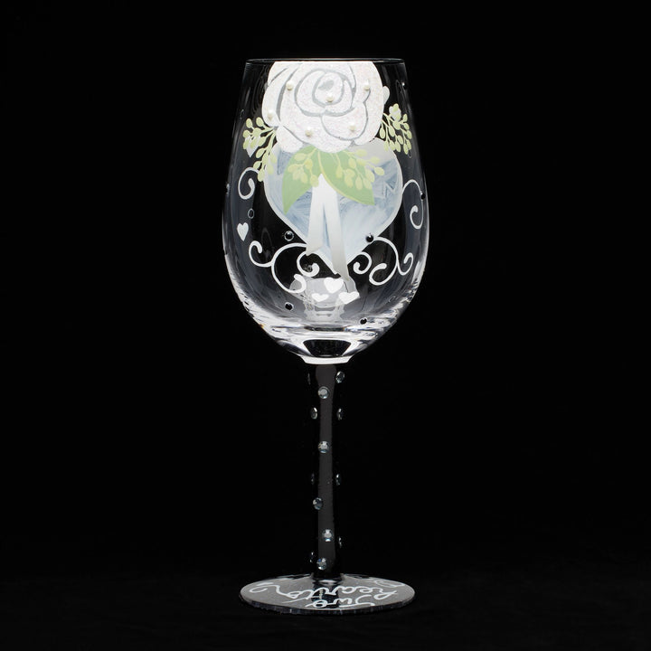 Two Hearts One Love Wine Glass Designs by Lolita