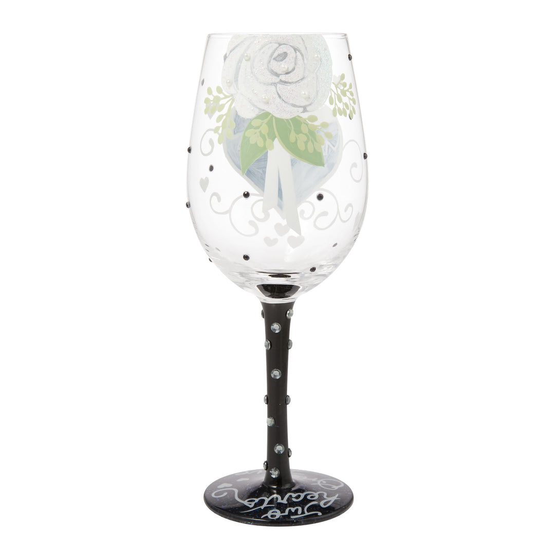 Two Hearts One Love Wine Glass Designs by Lolita