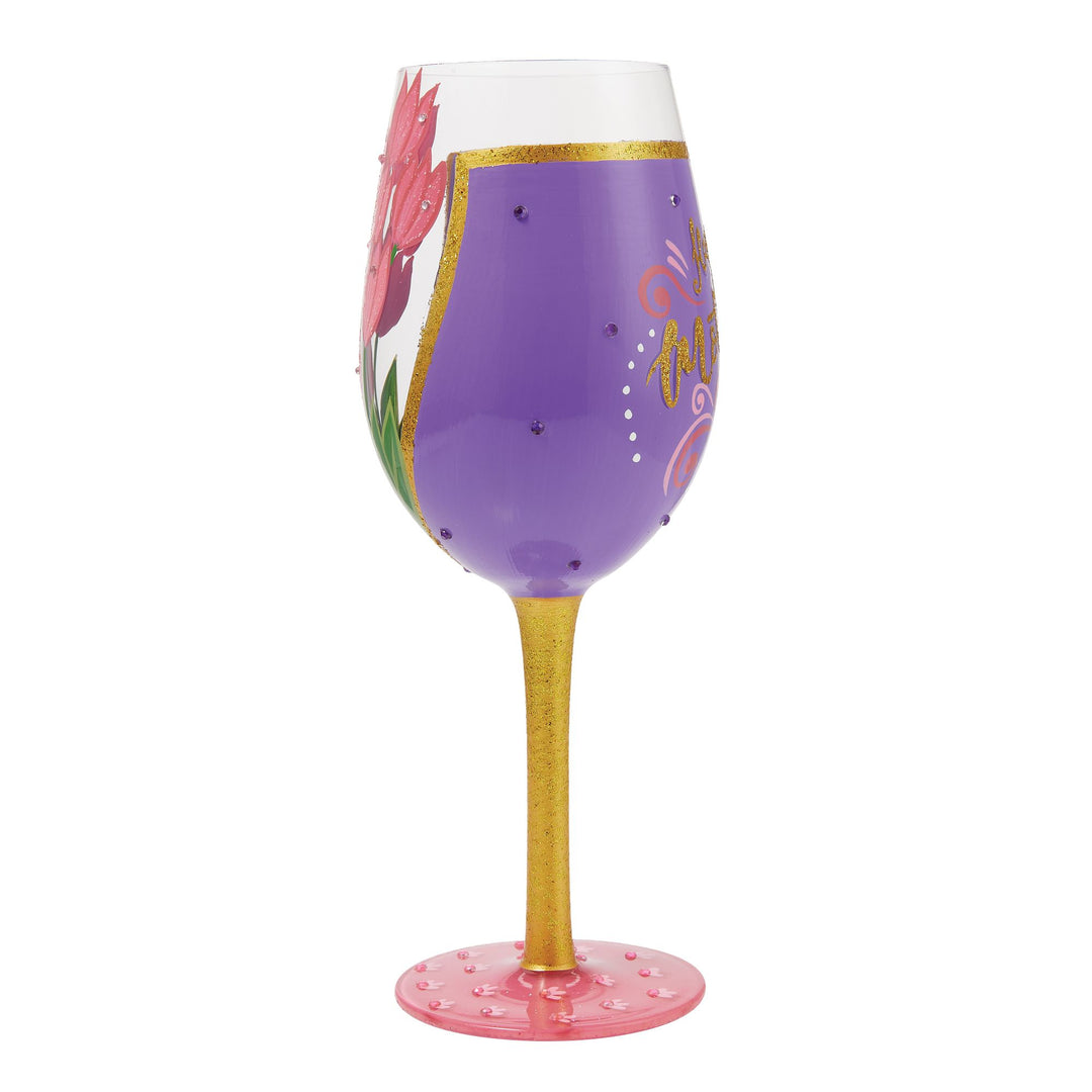 Mother's Day Wrapped Up Wine Glass Designs by Lolita